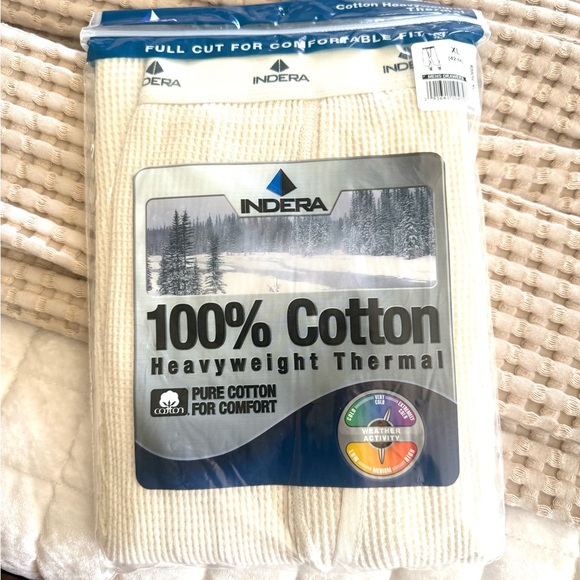 Indera Men’s Drawers Heavyweight Thermal - Picture 1 of 2